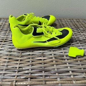 Nike Zoom Rival women’s track and field shoes, size 6.5, tool included, yellow